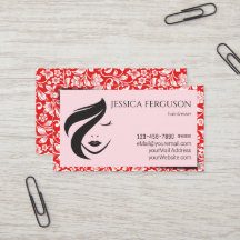 Hairdresser Modern Flower Design Business Card