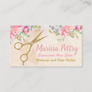 Hairdresser Modern hair stylist appointment Card