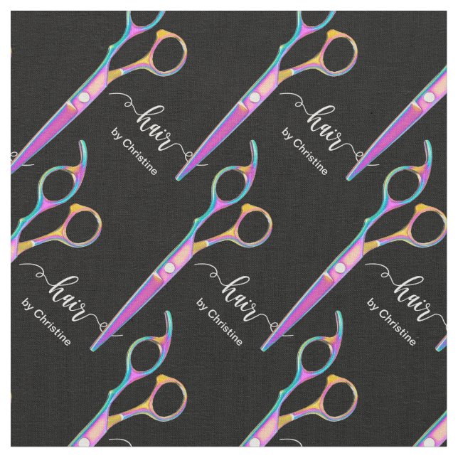 hairdresser modern scissors fabric (Close Up)