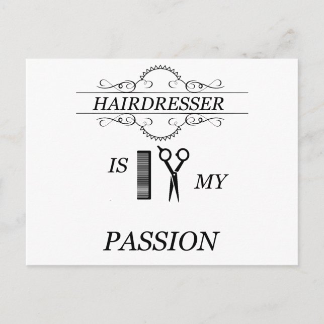 Hairdresser Postcard (Front)