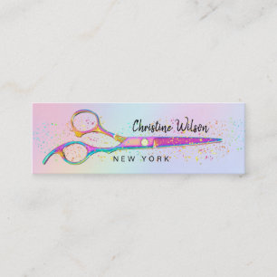 hairdresser scissors logo business card