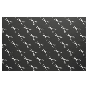Hairdresser scissors pattern hair stylist fabric