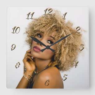 Hairdresser Square Wall Clock