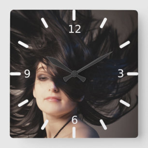 Hairdresser Square Wall Clock