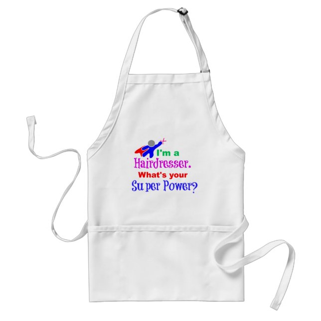 Hairdresser Superhero Standard Apron (Front)
