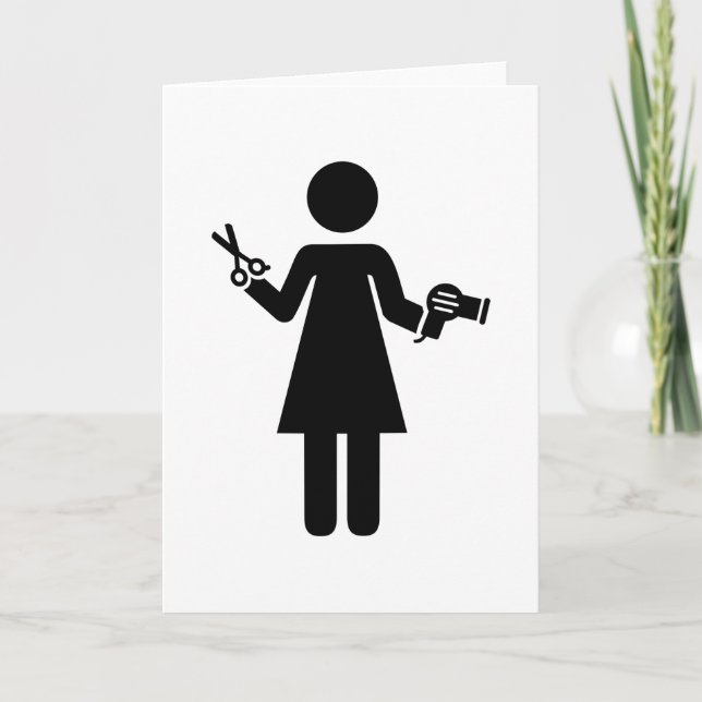 Hairdresser Symbol Card (Front)