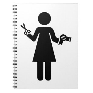 Hairdresser Symbol Notebook
