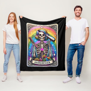 Hairdresser Tarot Card Collection Fleece Blanket