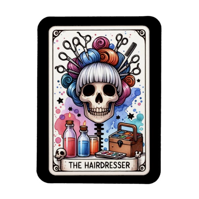 Hairdresser Tarot Card Magnet (Vertical)