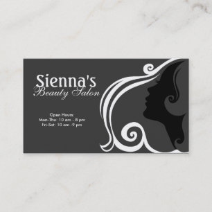 Hairdresser (White) Business Card