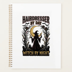 Hairdresser Witch Halloween Stylist by Day Design_ Planner