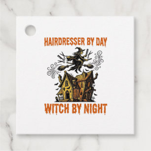 Hairdresser Witch Halloween Vintage Salon Shirt_1 Favour Tags
