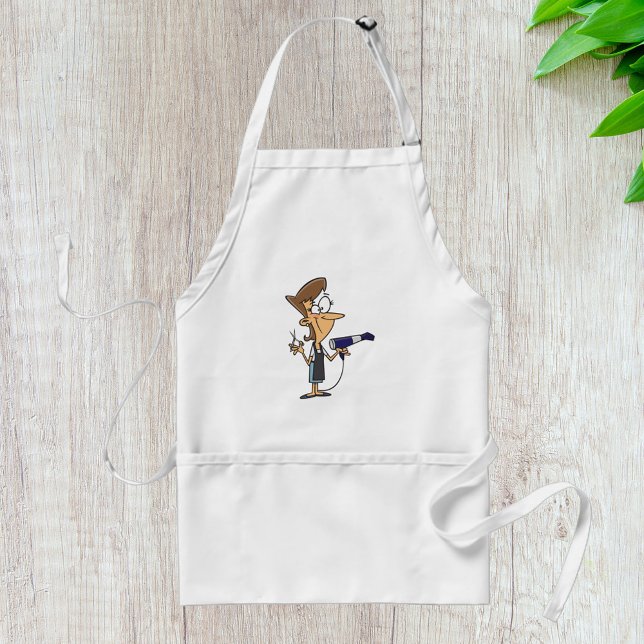 Hairdresser With Scissors Standard Apron (Creator Uploaded)