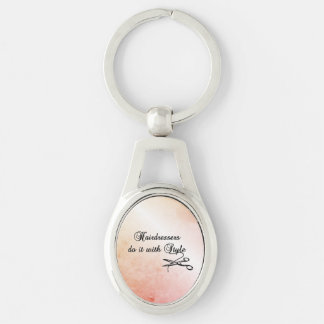 Hairdressers Do It With Style Keychain