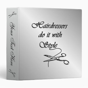 Hairdressers Do It With Style Personal Binder