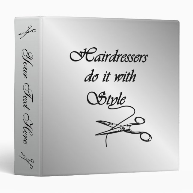 Hairdressers Do It With Style Personal Binder (Front/Spine)