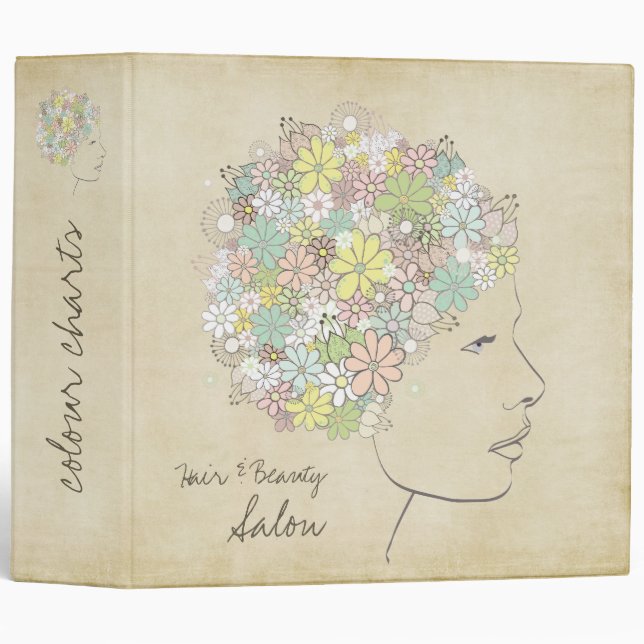 Hairdressing Salon Colour Custom Folder Binder (Front/Spine)