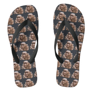 Hairless Chimp Hoodie Socks Flip Flops