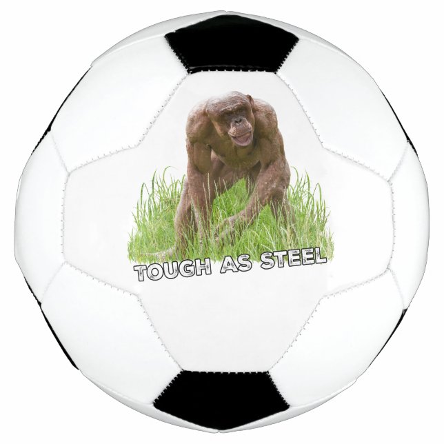 Hairless Chimp Tough As Steel Soccer Ball (Front)
