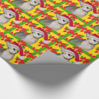 Hairless Sphynx Cat Santa Hat Christmas Holiday