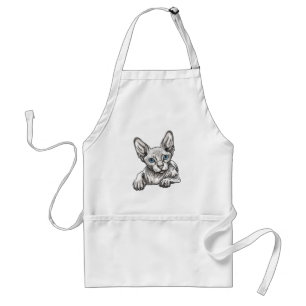 Hairless Sphynx Cat  Standard Apron
