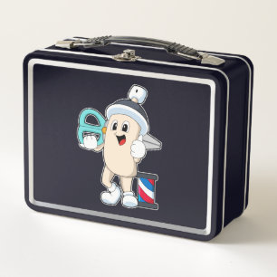 Hairspray as Hairdresser with Scissors Metal Lunch Box