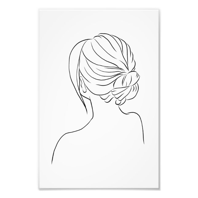 Hairstyle Drawing Poster Print From My Sims 4 CC (Front)