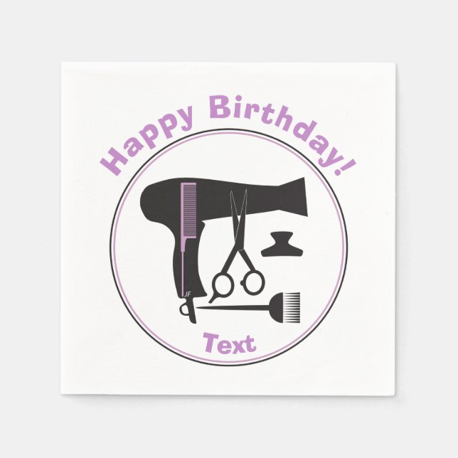 Hairstyle tools napkin (Front)