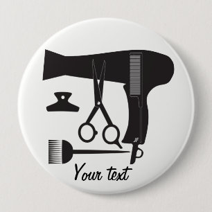 Hairstyles tools 4 inch round button