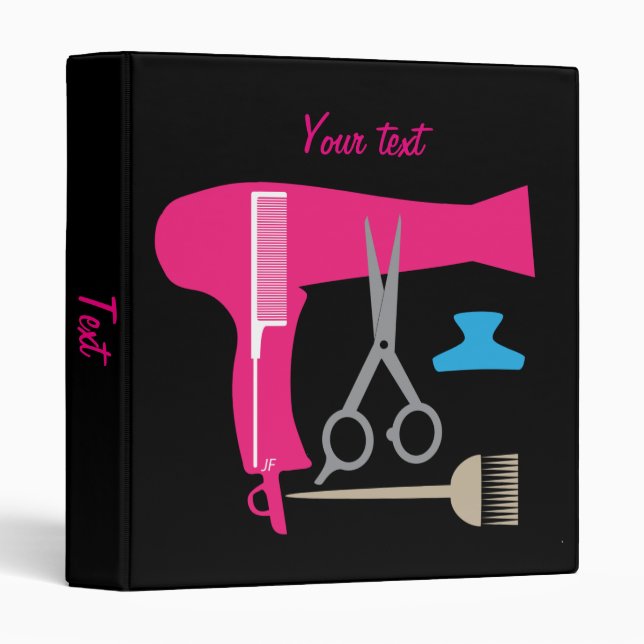 Hairstyles tools binder (Front/Spine)