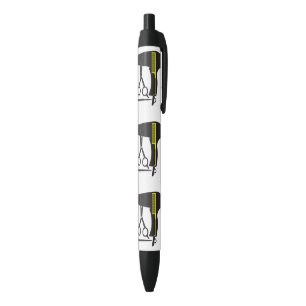 Hairstyles tools black ink pen