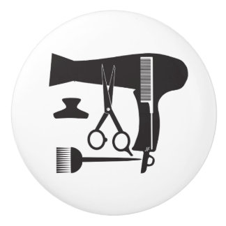 Hairstyles tools ceramic knob