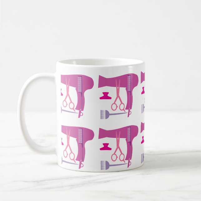 Hairstyles tools coffee mug (Left)