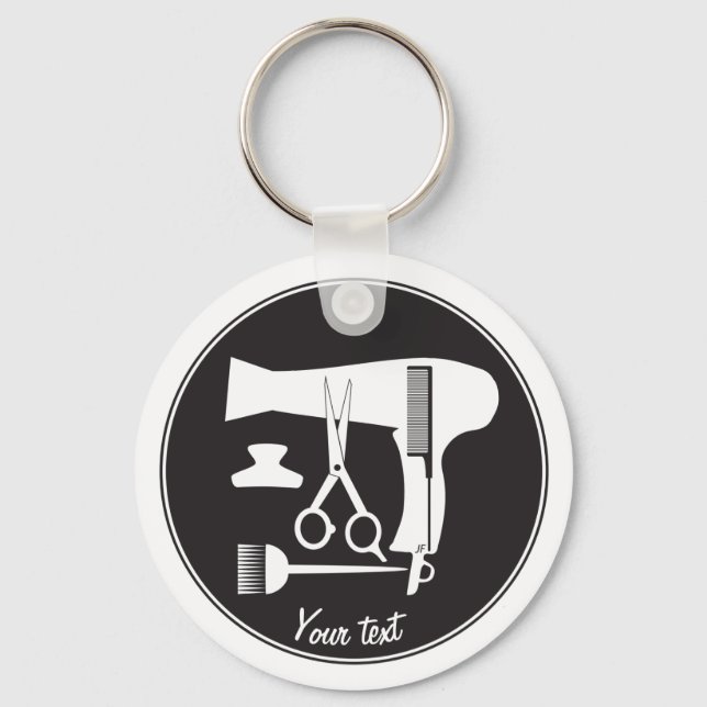 Hairstyles tools keychain (Front)