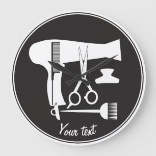 Hairstyles tools large clock