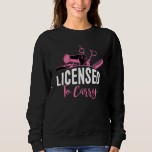 Hairstylist Barber Hair Styling Hairdresser 3 Sweatshirt