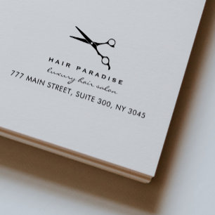 Hairstylist Beauty Salon Return Address  Self-inking Stamp