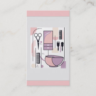 Hairstylist Beauty Shop Parlour Cosmetics Supply Business Card