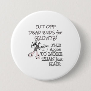 Hairstylist Gifts Hairdresser Funny Barber Quote 3 Inch Round Button