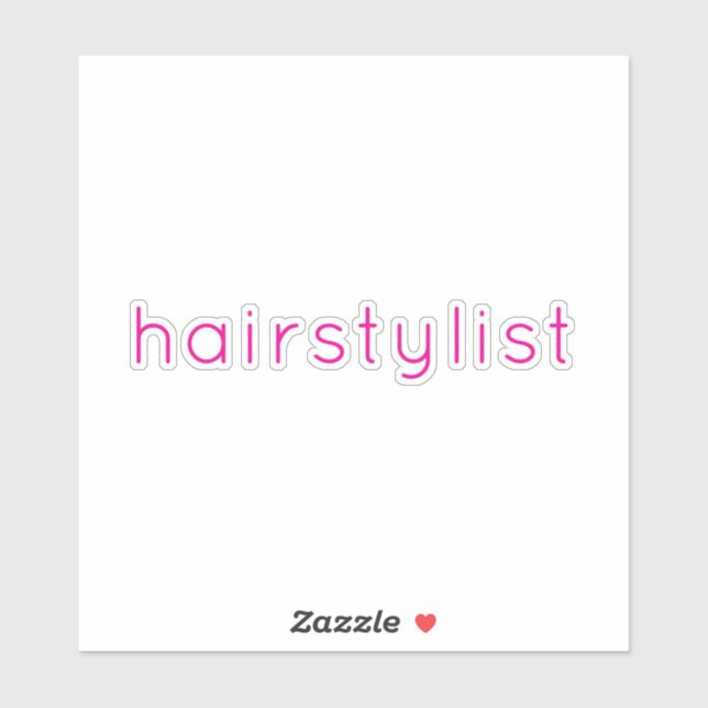 Hairstylist Hairdresser Pink Spa Salon Wedding (Sheet)