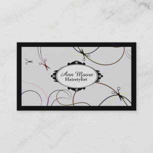 Hairstylist hairdresser salon service cover business card