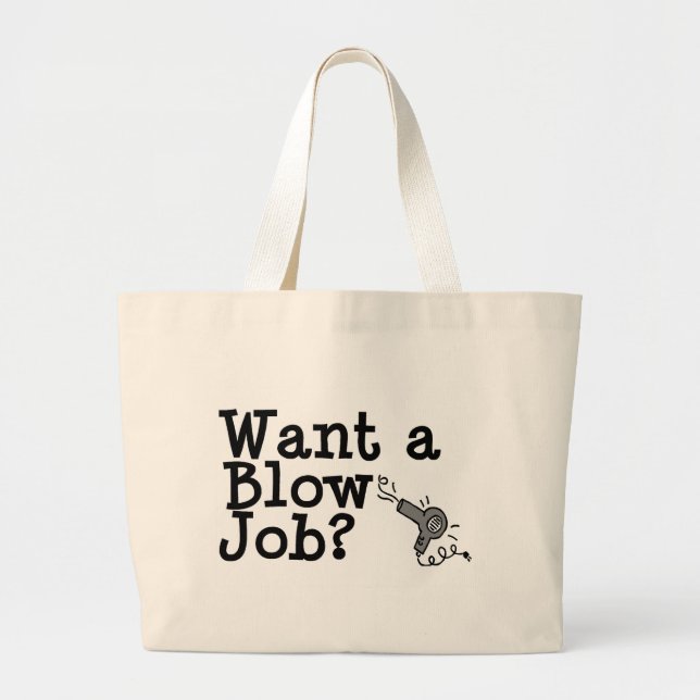 Hairstylist Large Tote Bag (Front)