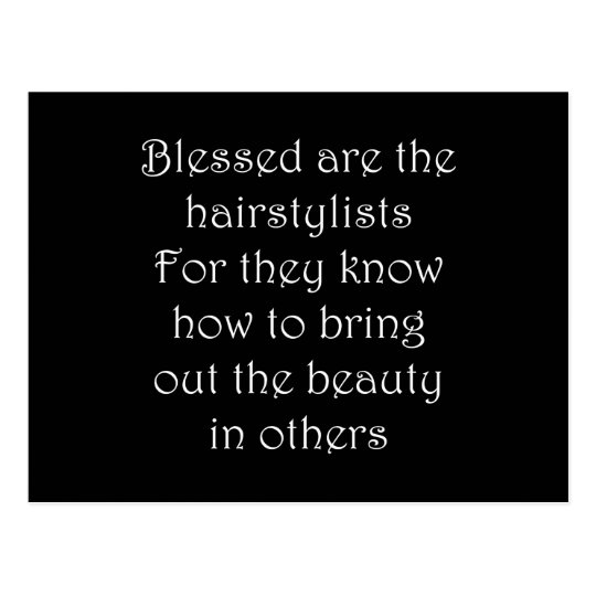 Hairstylist Postcard