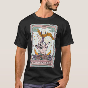 Hairstylist Tarot Card Gothic Hairdresser Salon Ha T-Shirt