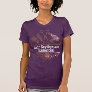 Hairstylists Women Teens T shirts Designer Casual