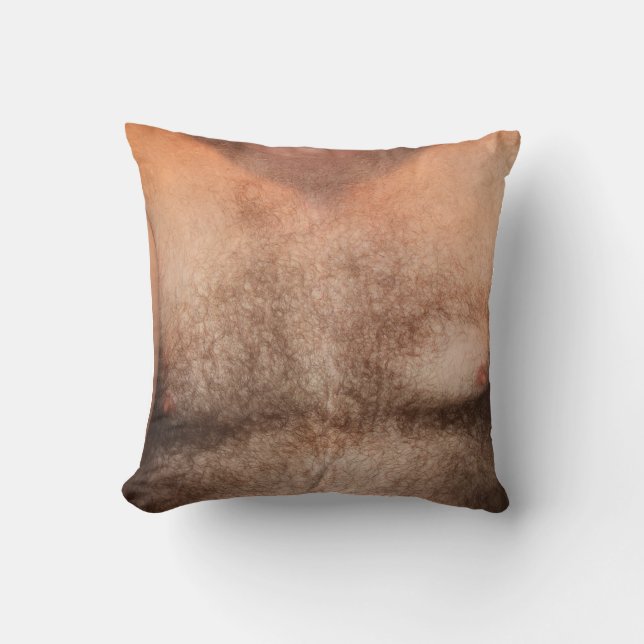 HAIRY CHEST PILLOW - YOU CAN CUSTOMIZE IT TOO! (Front)