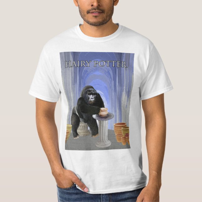 Hairy Potter Design T-Shirt (Front)