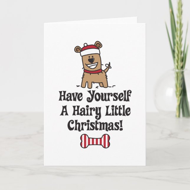 HairyChristmas Holiday Card (Front)