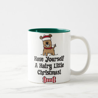 HairyChristmas Two-Tone Coffee Mug