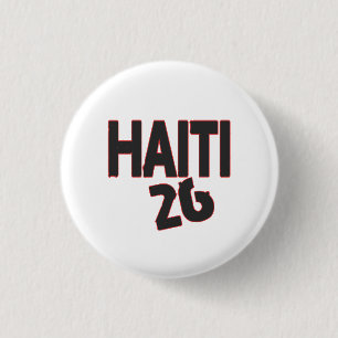 Haiti 26 text  1 inch round button